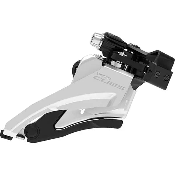 FD - U4000 - M CUES double front derailleur 9/10 - speed, mid clamp, side swing - Bike Clinique