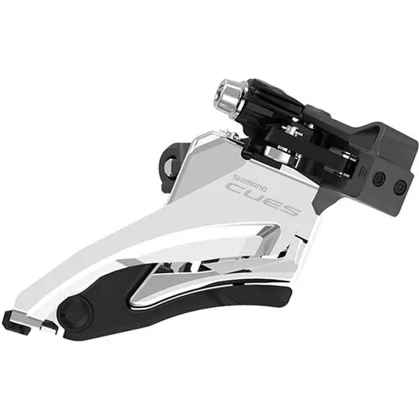 FD - U6000 - M CUES double front derailleur 10/11 - speed, mid clamp, side swing - Bike Clinique
