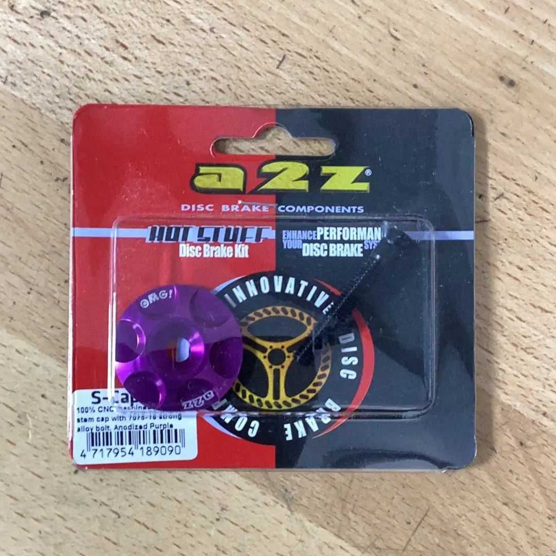 a2z Stem Cap Purple - Bike Clinique