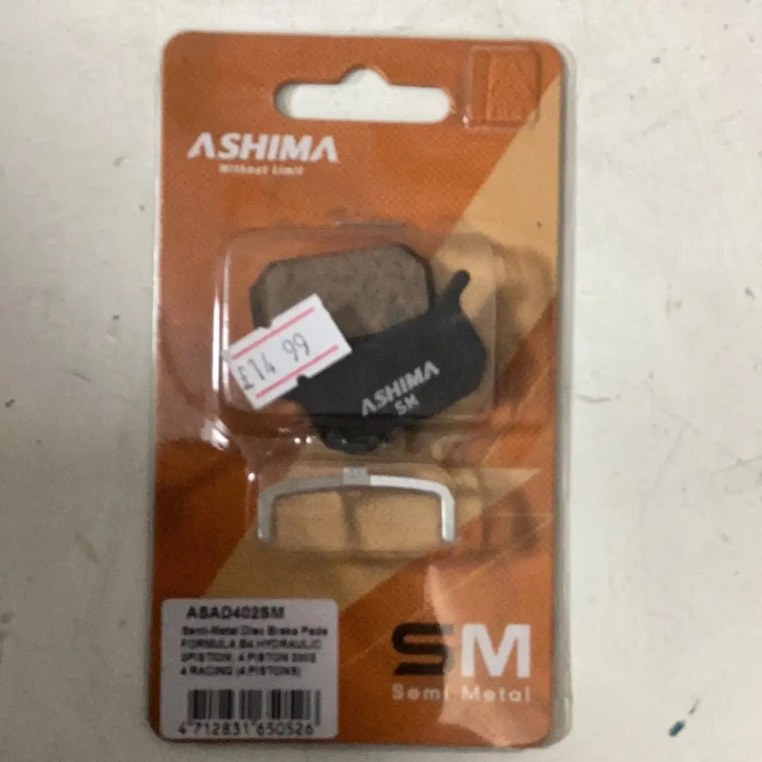 Ashima Disc Brake Pads Formula B4 Hydraulic - Bike Clinique