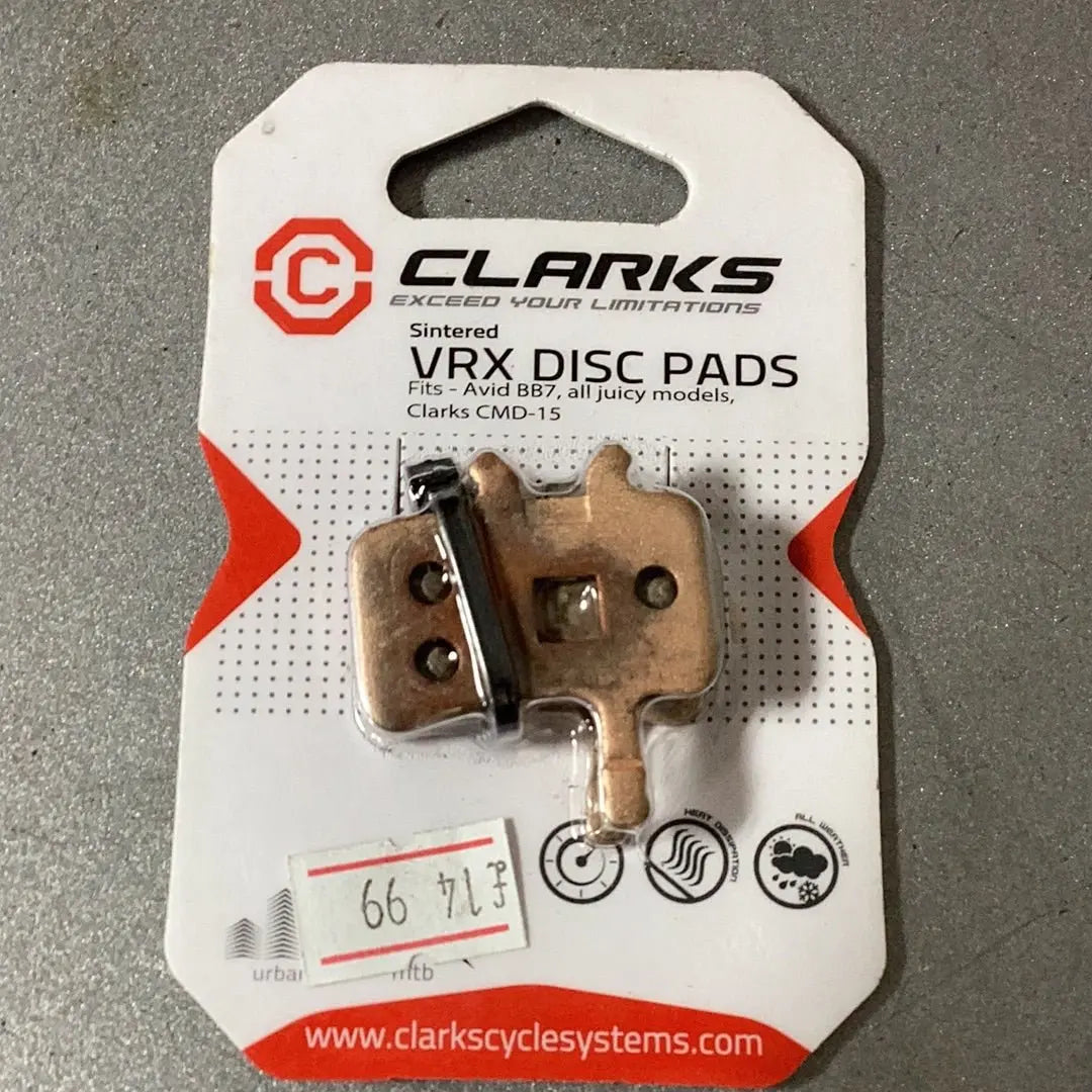 Clarks Disc Brake Pads Avid BB7, All juicy models - Bike Clinique