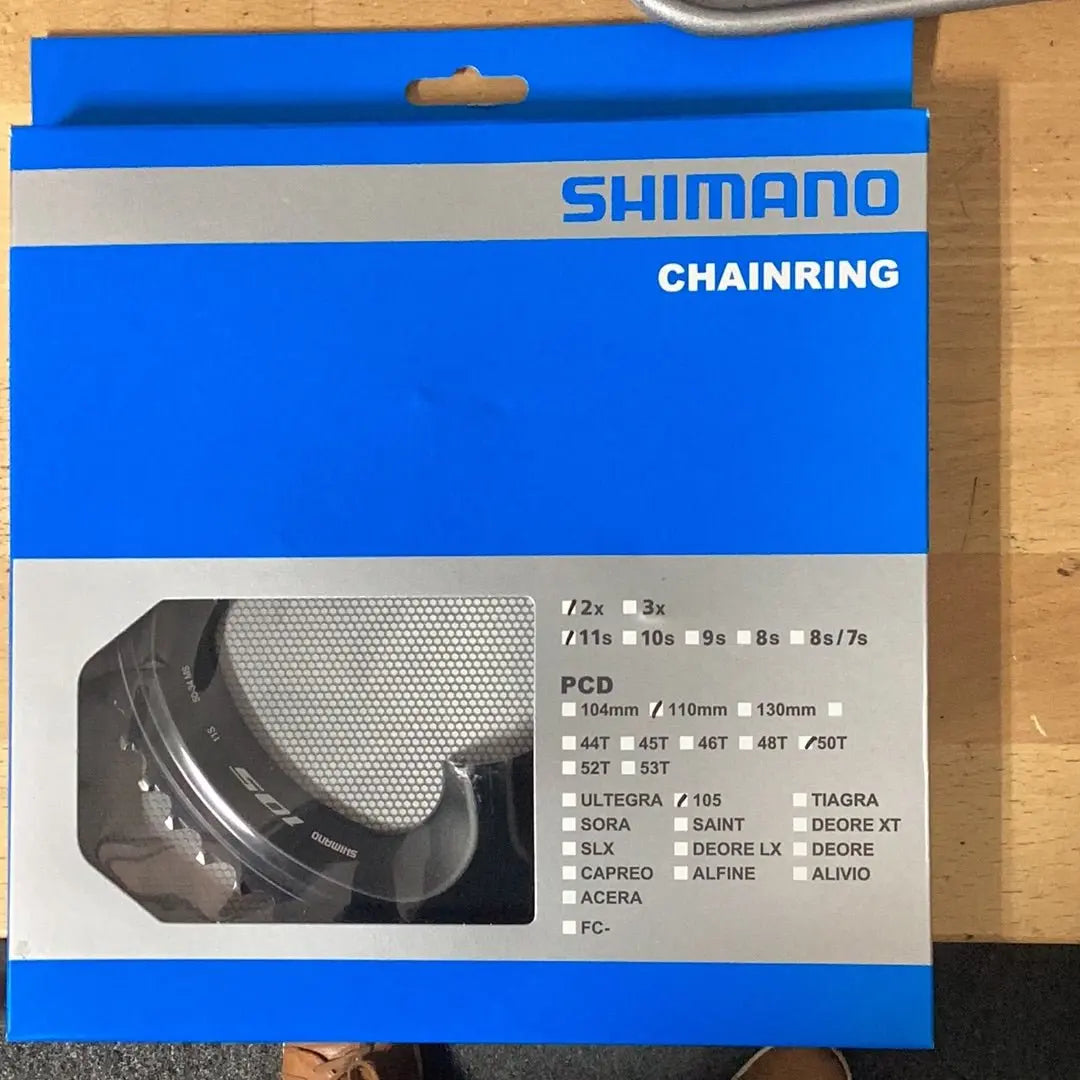 Shimano Chainring 105 r7000 2x 11spd PCD 110mm - Bike Clinique