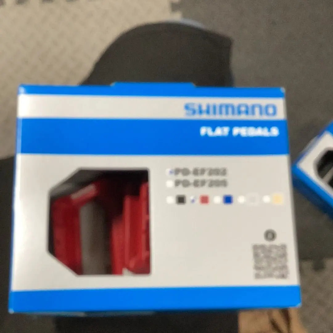 Shimano Flat Pedals EF202 red - Bike Clinique