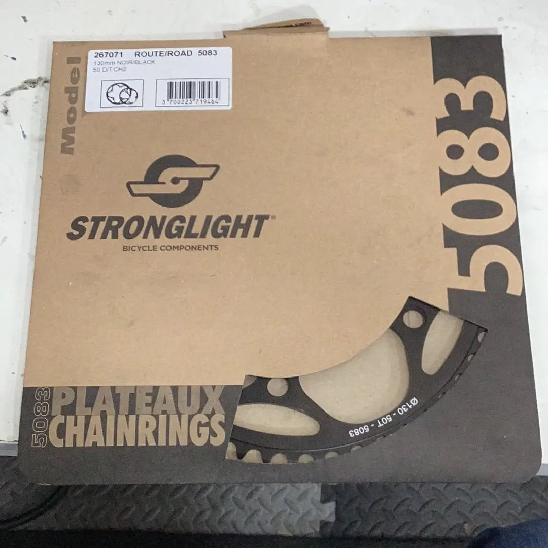 Stronglight road 130mm black 50 D/T - Bike Clinique
