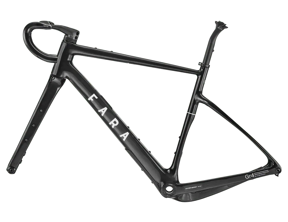 Fara Gr4 Frameset M53cm Black - Bike Clinique