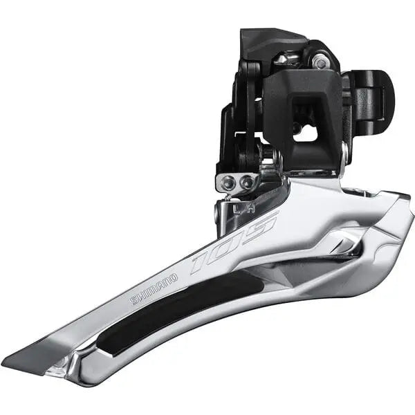 FD - R7100 105 12 - speed toggle front derailleur, double 28.6 / 31.8 mm, black - Bike Clinique