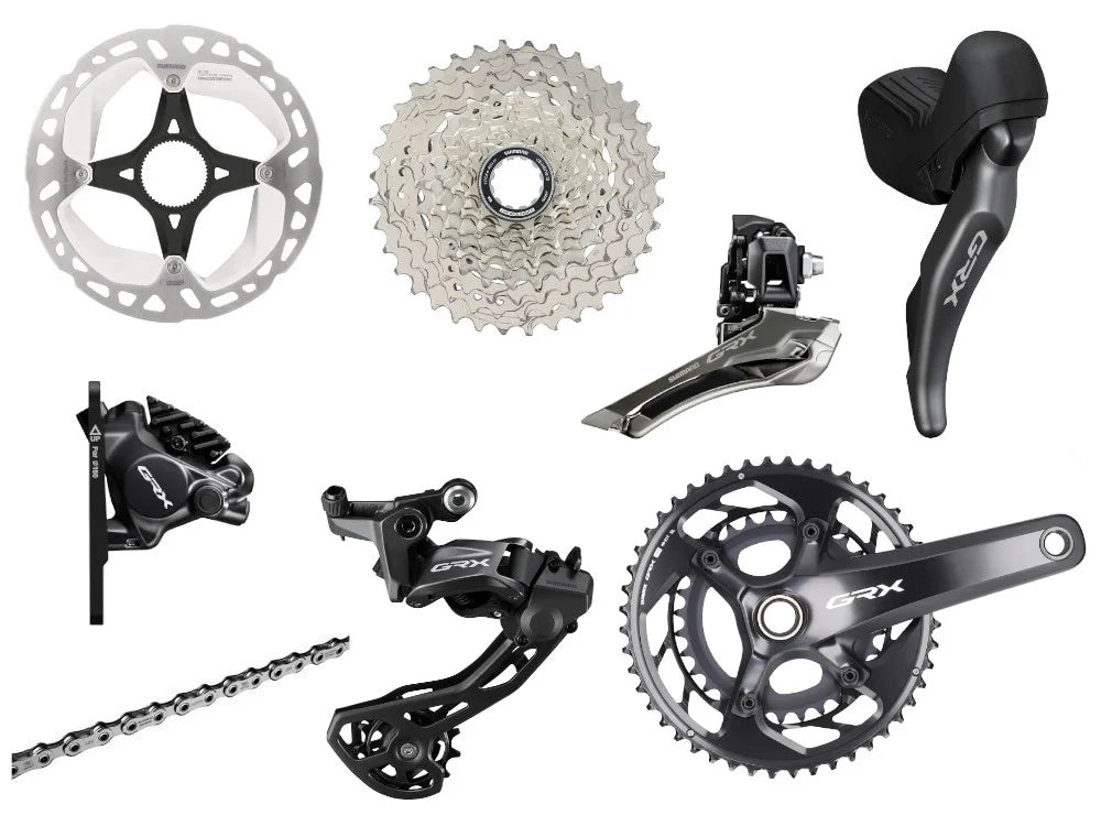 Shimano GRX 820 2x12 Gravel Groupset - Bike Clinique