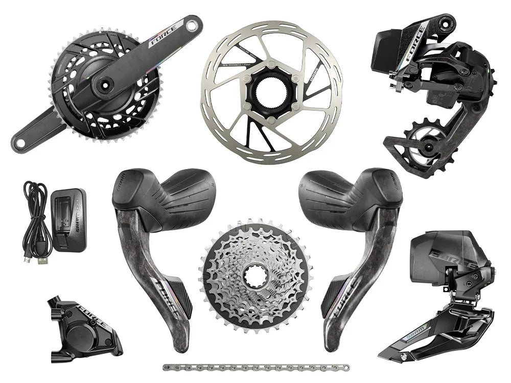 SRAM Force AXS HRD E1 Road Bike Groupset 2x12– Fitted by Bike Clinique - Bike Clinique