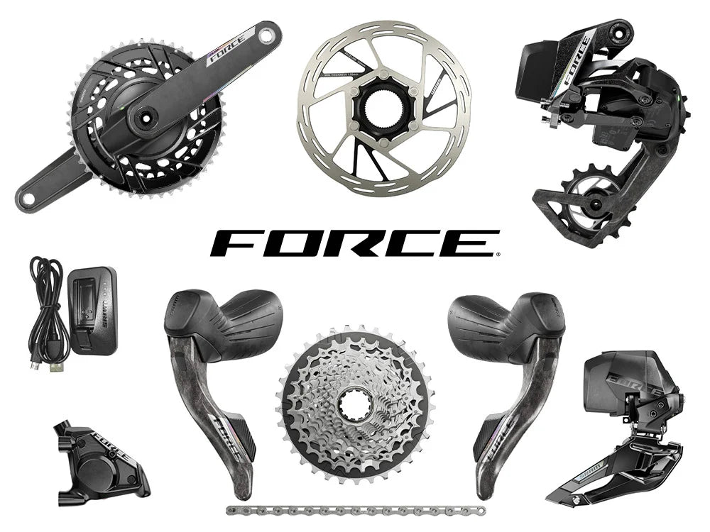 SRAM Force AXS HRD E1 Road Bike Groupset 2x12– Fitted by Bike Clinique - Bike Clinique