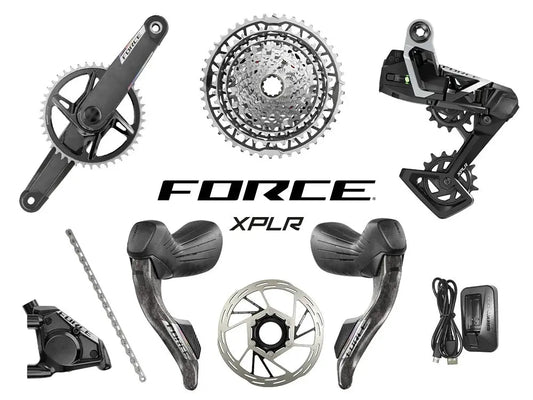 SRAM Force XPLR AXS Wide HRD E1 Gravel Groupset 1x13 – Fitted by Bike Clinique