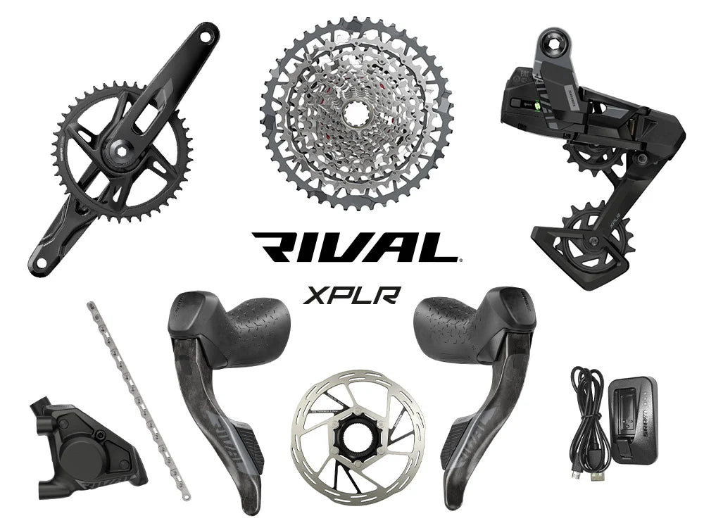 SRAM Rival XPLR AXS Wide HRD E1 Gravel Groupset 1x13 - Bike Clinique