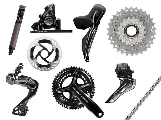ST-R9270 hydraulic disc, Di2 E-tube STI set, flat mount calliper, right front