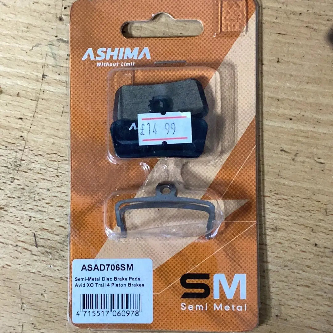 Ashima Disc Brake Pads ASAD706SM - Bike Clinique