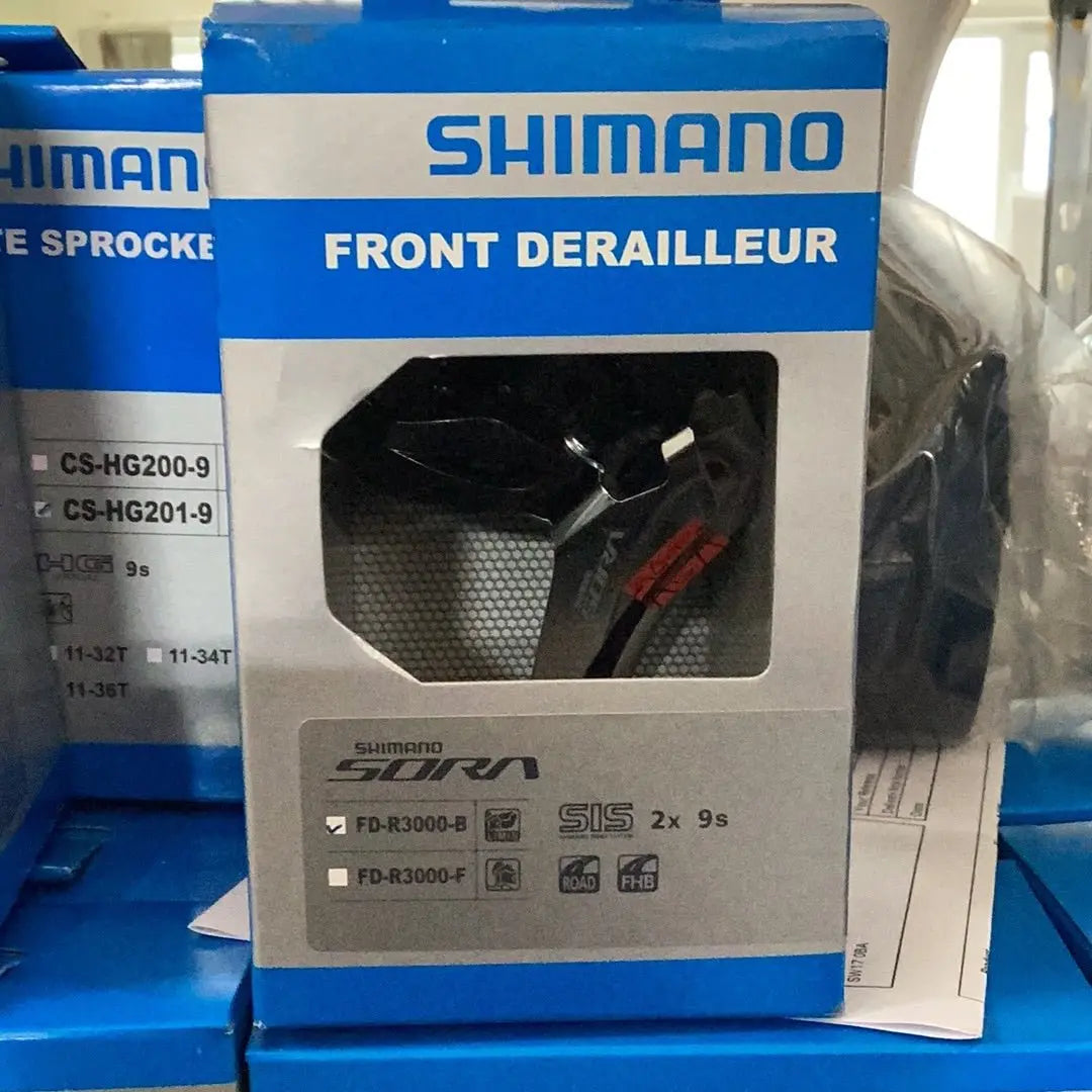 FD - R3000 Sora 9 - speed front derailleur, double 28.6 / 31.8 / 34.9 mm - Bike Clinique