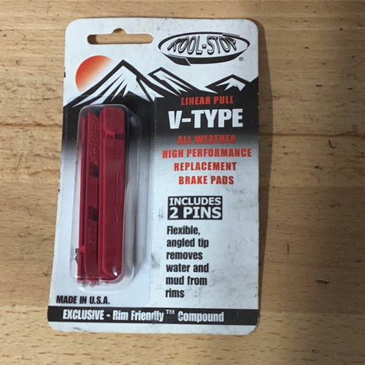 Brake pads inserts v brakes kool stop red