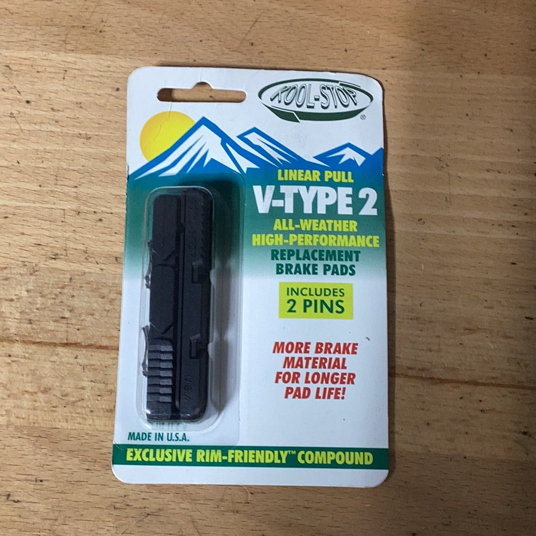 Brake pads inserts v brakes kool stop black
