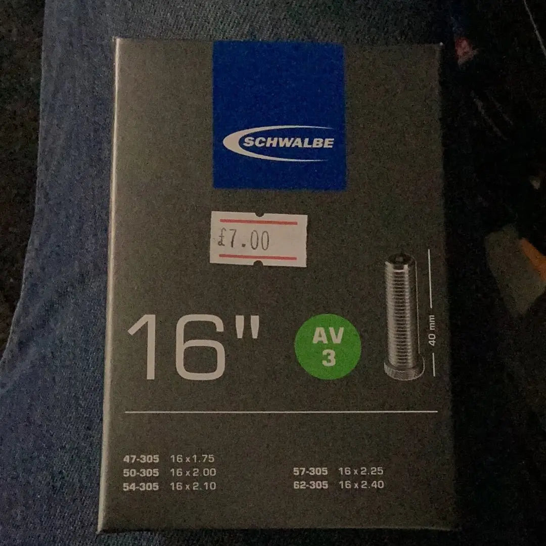 Schwalbe Innertube Schrader 16” - Bike Clinique