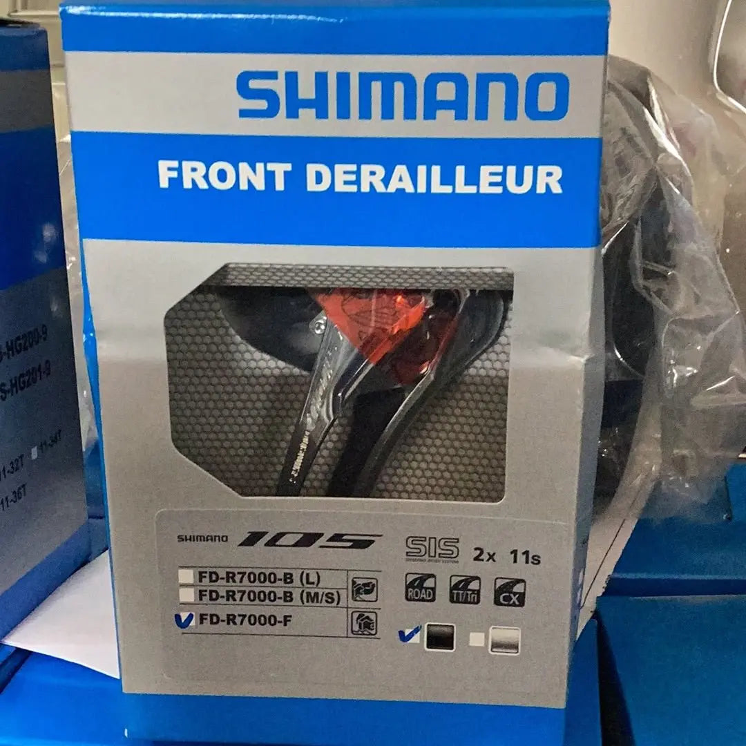 Shimano - 105 FD - R7000 105 11 - speed toggle front derailleur, double braze - on, black - Bike Clinique