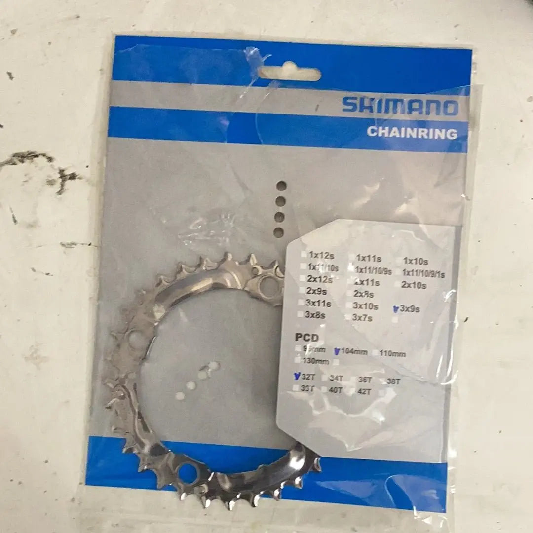 Shimano Chainring 3x9spd PCD 104mm 32T - Bike Clinique