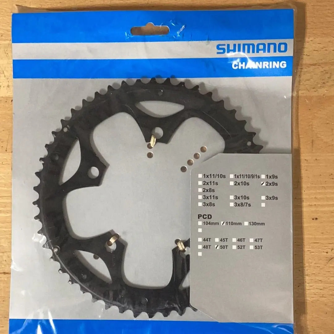 Shimano Chainring Sora 2x9spd PCD 110mm 50T - Bike Clinique
