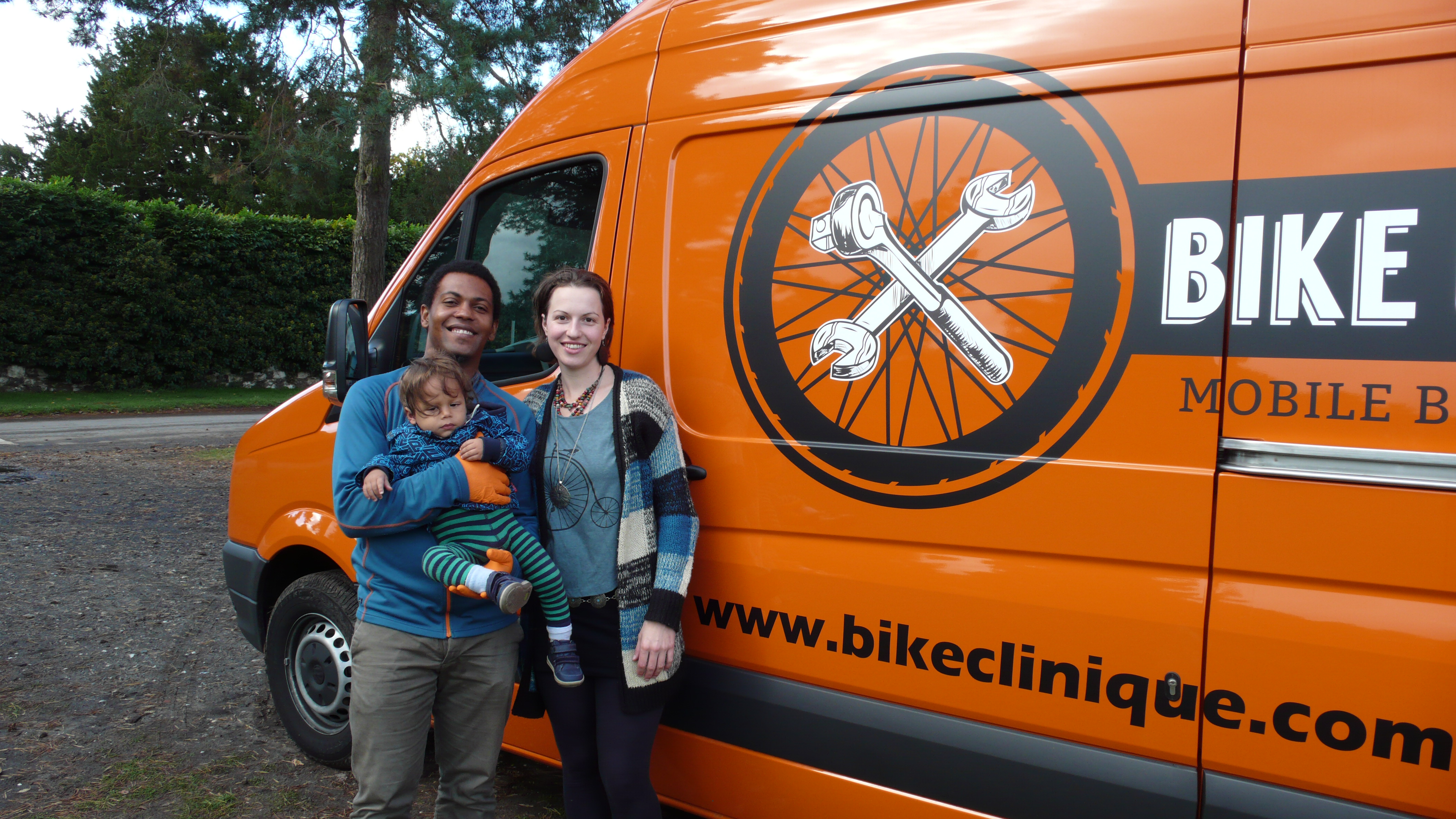 The Bike Clinique team- Family run, independent bike shop specialising in mobile bike repairs and servicing.